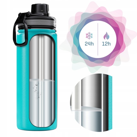 Kubek Termiczny Nowy Design Termos na herbatę/kawę wymienny ustnik 0,7l