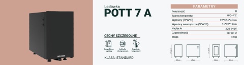 Lodówka POTT 7A COFFEE FORMAT - 9L