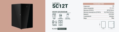 Lodówka SC 12T COFFEE FORMAT - 14L