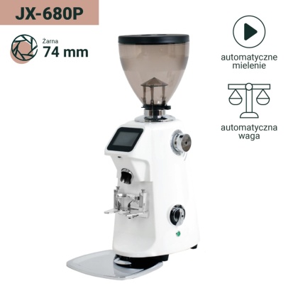 Młynek JX-680P WHITE | Coffee Format - żarna 74 mm, profesjonalny