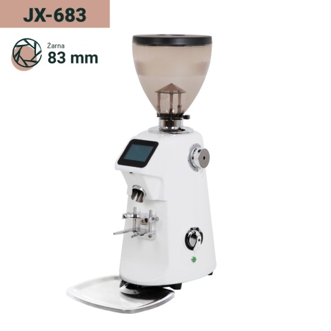 Młynek JX-683 WHITE | Coffee Format - żarna 83 mm, profesjonalny