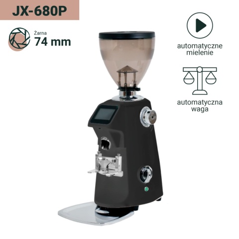 Młynek JX-680P GLOSSY BLACK | Coffee Format - żarna 74 mm, profesjonalny