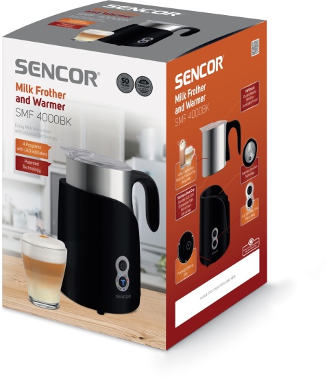 SENCOR SMF4000BK Spieniacz do mleka