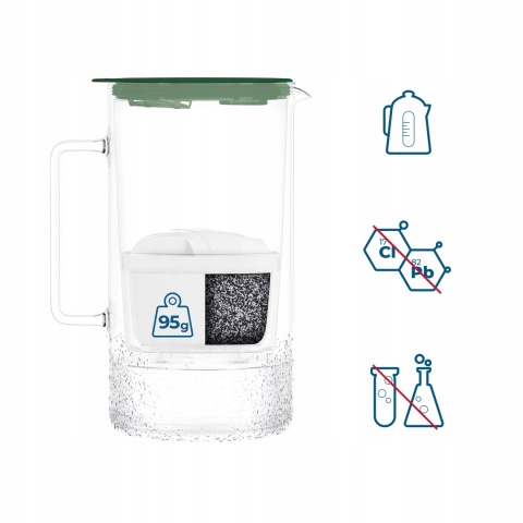 Szklany dzbanek filtrujący Wessper D4 MINI- 2 L