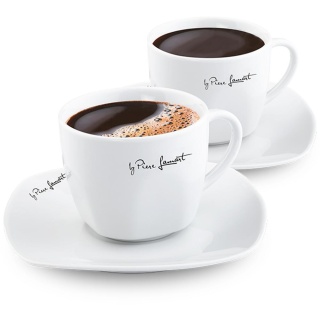 Filiżanki 190ml z podstawką Lamart DINE LT9016 Porcelanowe