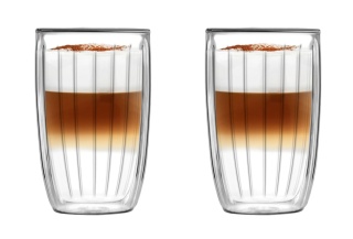 Komplet 2 szklanek 350ml z podwójną ścianką Tulip Vialli Design