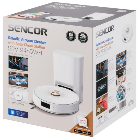 Odkurzacz mopujący robot SENCOR SRV 9485WH