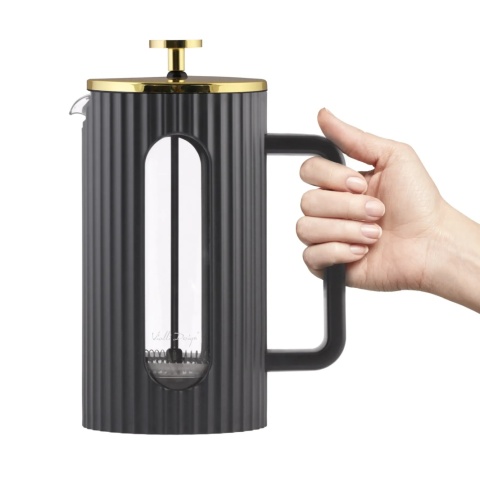 Zaparzacz do kawy i herbaty 1000 ml Vialli Design Livio CZARNY 1715