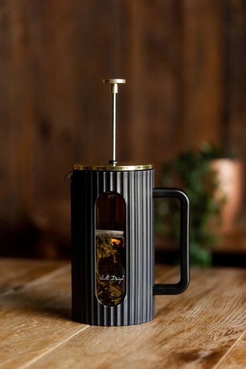 Zaparzacz do kawy i herbaty 1000 ml Vialli Design Livio CZARNY 1715