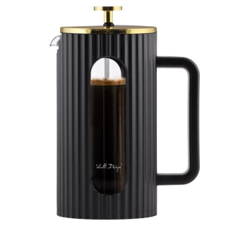 Zaparzacz do kawy i herbaty 1000 ml Vialli Design Livio CZARNY 1715
