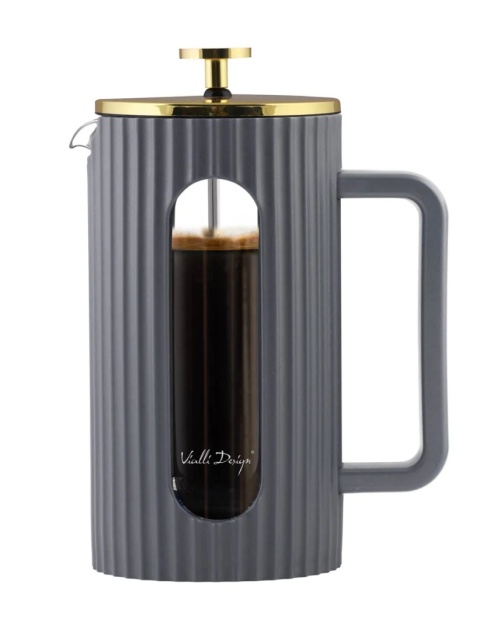 Zaparzacz do kawy i herbaty 1000 ml Vialli Design Livio SZARY 1067