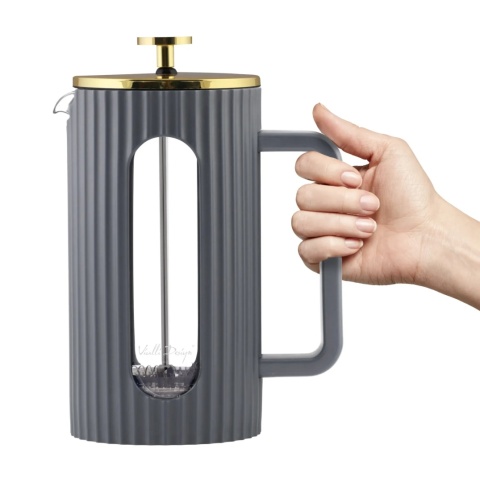 Zaparzacz do kawy i herbaty 1000 ml Vialli Design Livio SZARY 1067