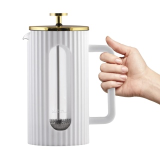 Zaparzacz do kawy i herbaty 1000 ml Vialli Design Livio BIAŁY 1708