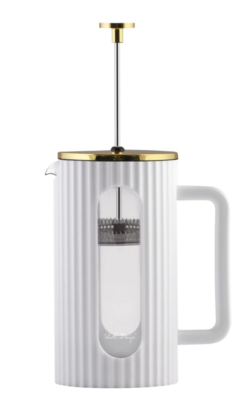 Zaparzacz do kawy i herbaty 1000 ml Vialli Design Livio BIAŁY 1708