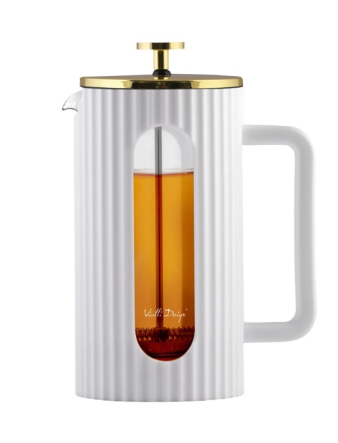 Zaparzacz do kawy i herbaty 1000 ml Vialli Design Livio BIAŁY 1708