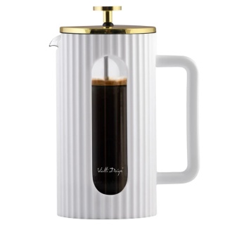 Zaparzacz do kawy i herbaty 1000 ml Vialli Design Livio BIAŁY 1708